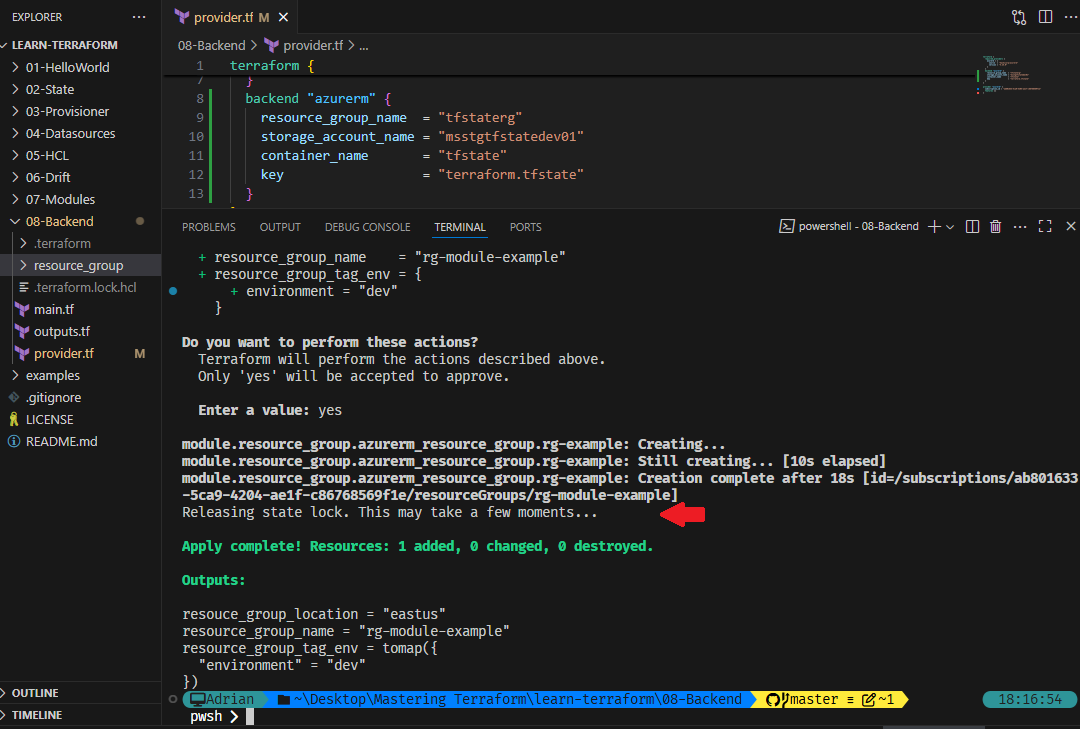 Terraform Apply with Backend config (Part 2).