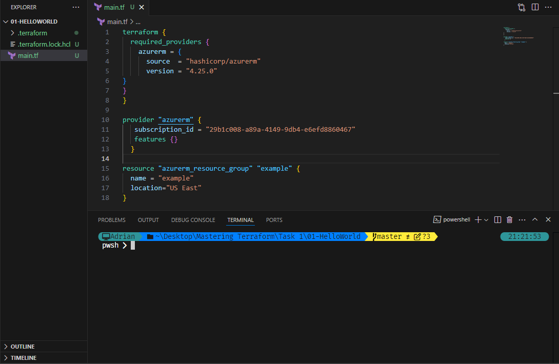 Fix Unformatted Terraform Script